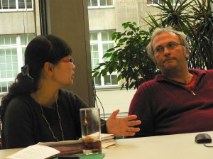 Liu Yun and Jochen Fritz in conversation at capacity building workshop